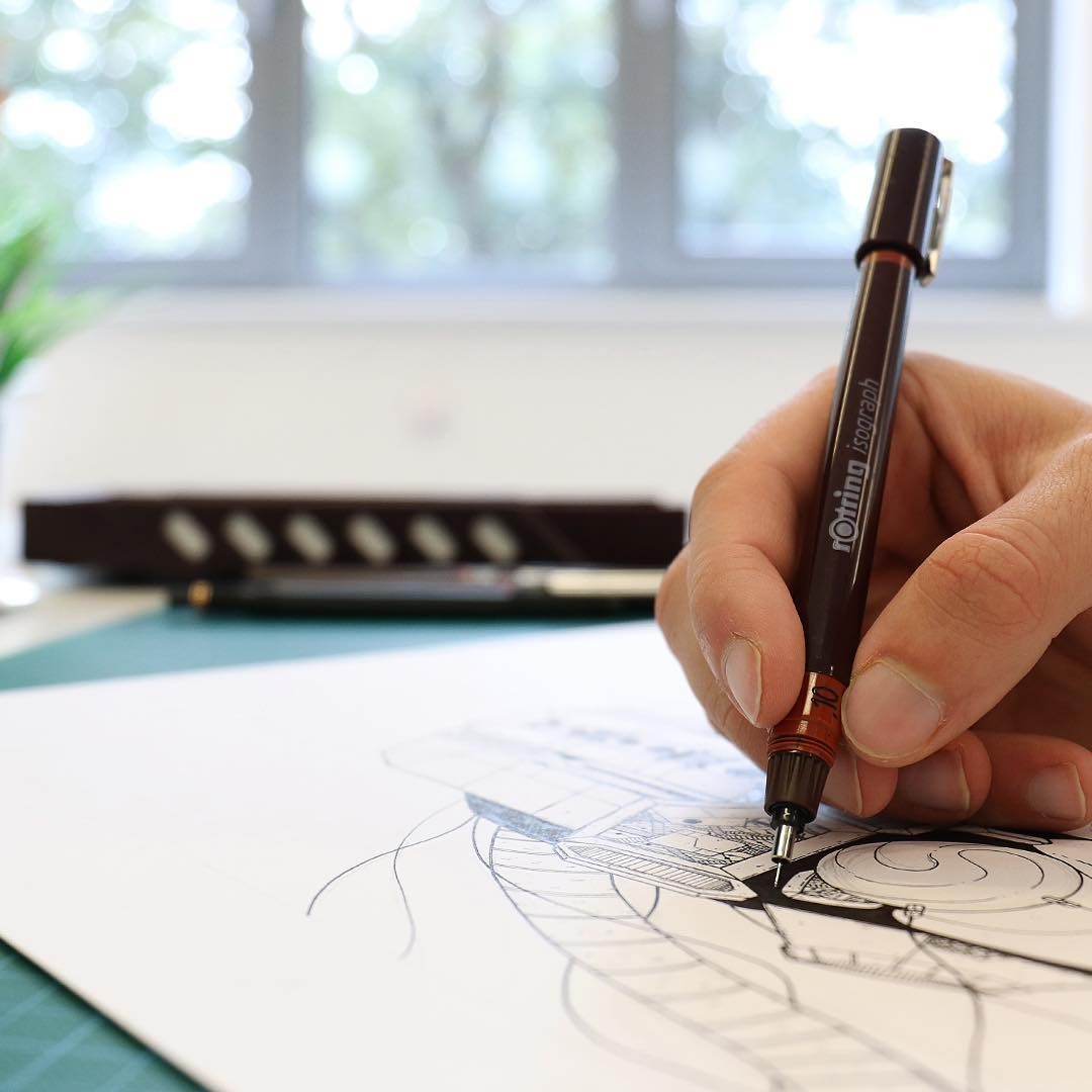 Bút Vẽ Kỹ Thuật Cao Cấp Rotring Isograph Technical Pen