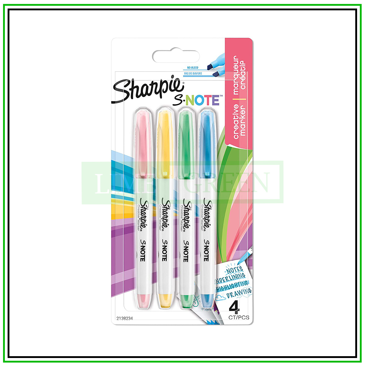 Sharpie S Note – Vỉ 4 Màu