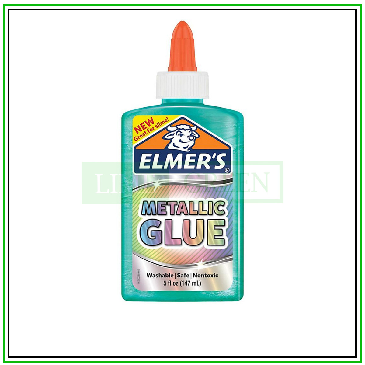 Keo dán ánh kim Elmer’s Metallic Glue 147ml – Xanh mòng két
