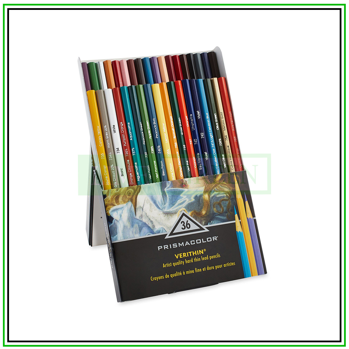 Bộ bút chì màu vẽ viền Prismacolor Premier Verithin Colored Pencil - 36 Màu