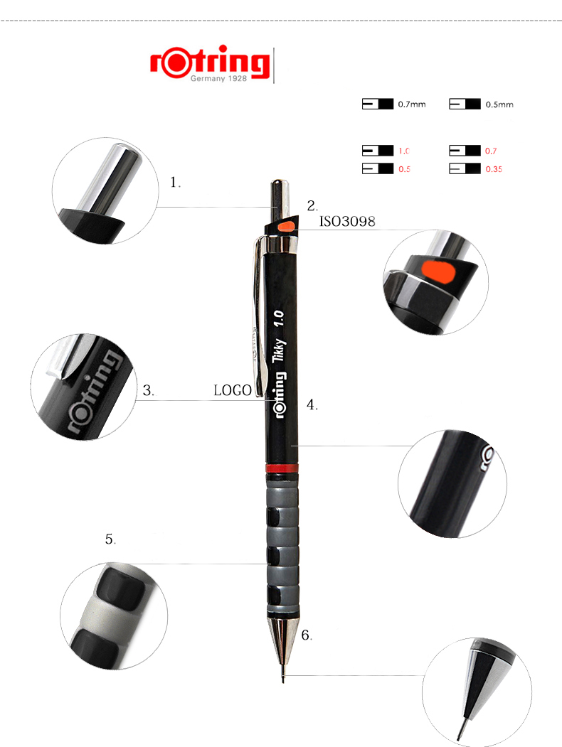 Bút Chì Cơ Khí Rotring Tikky Mechanical Pencil