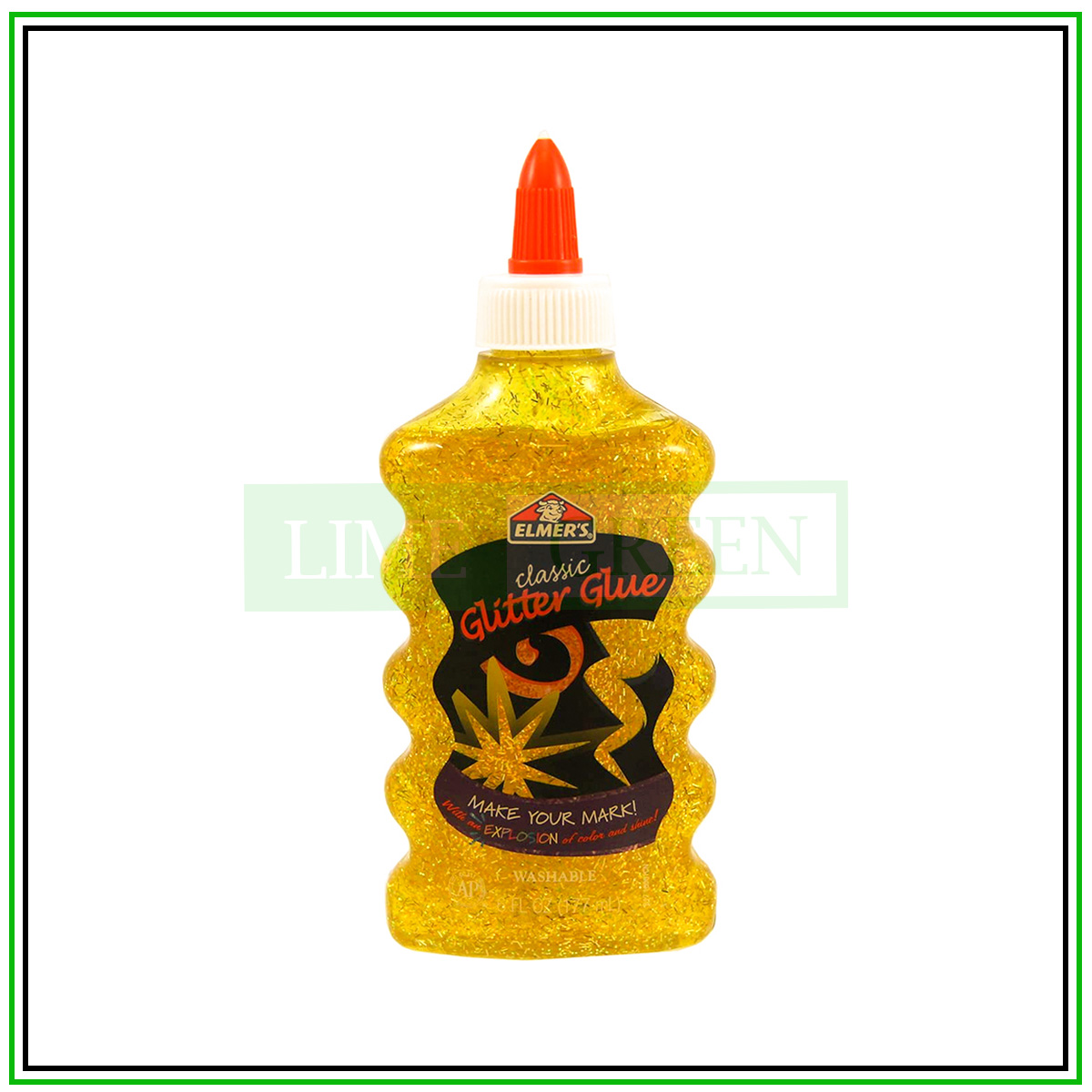 Keo Dán Kim Tuyến Elmer's Glitter Glue Màu Vàng