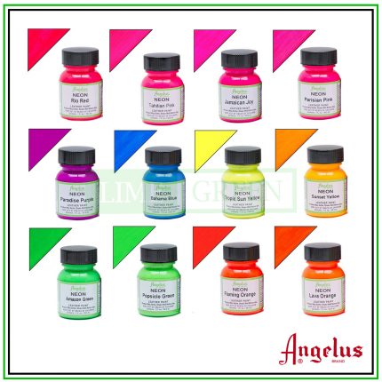 Màu Acrylic neon vẽ da chuyên dụng Angelus Leather Paint 1oz