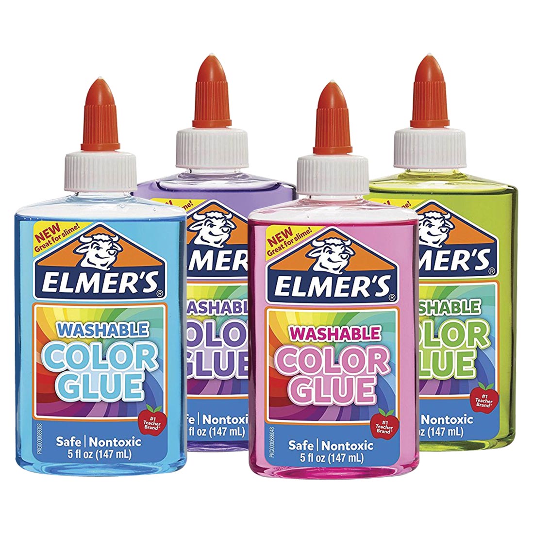 Keo dán trong suốt Elmer’s Washable Color Glue 147ml